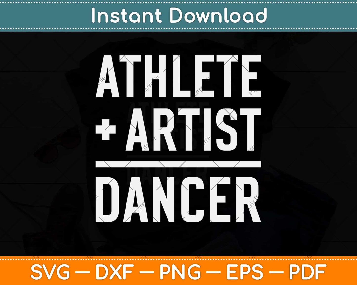 Athlete + Artist = Dancer Cool Dance Gift Ideas #2 Svg 