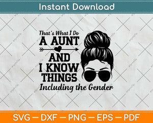 Auntie Keeper of the Gender Reveal Party Ideas Distressed Svg Png Dxf Digital Cutting File