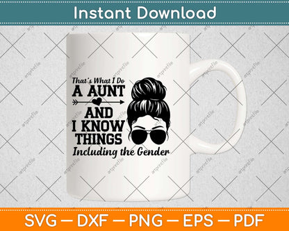 Auntie Keeper of the Gender Reveal Party Ideas Distressed Svg Png Dxf Digital Cutting File