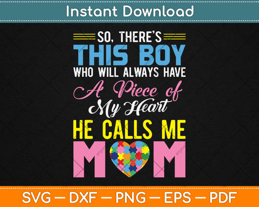 Autism Awareness Mom Gift Superhero Autistic Boy 2020 Svg Png Dxf Cutting File