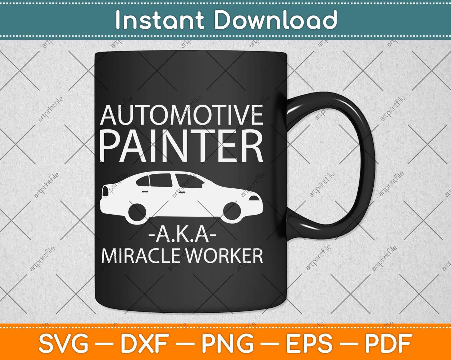 Automotive Painter Miracle Worker Auto body Painter Svg Png Dxf Digital Cutting File
