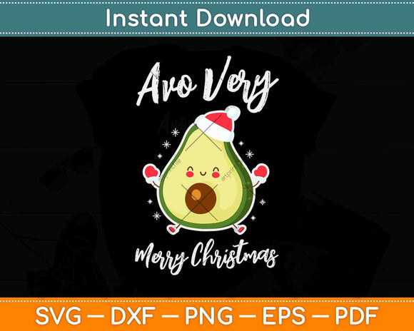 Avo Merry Christmas Funny Holiday Ketogenic Keto Diet Svg Design