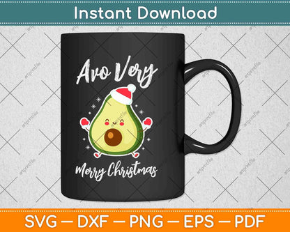 Avo Merry Christmas Funny Holiday Ketogenic Keto Diet Svg Design