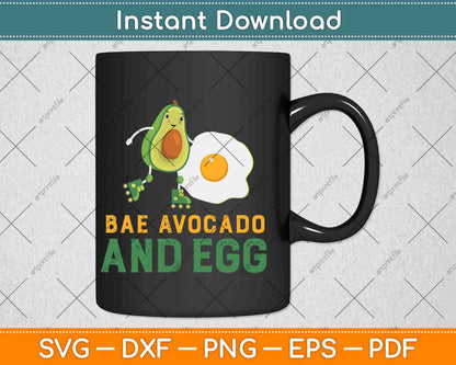 Bae Avocado And Egg Food Pun Keto Diet Svg Design Cricut Printable Cutting Files