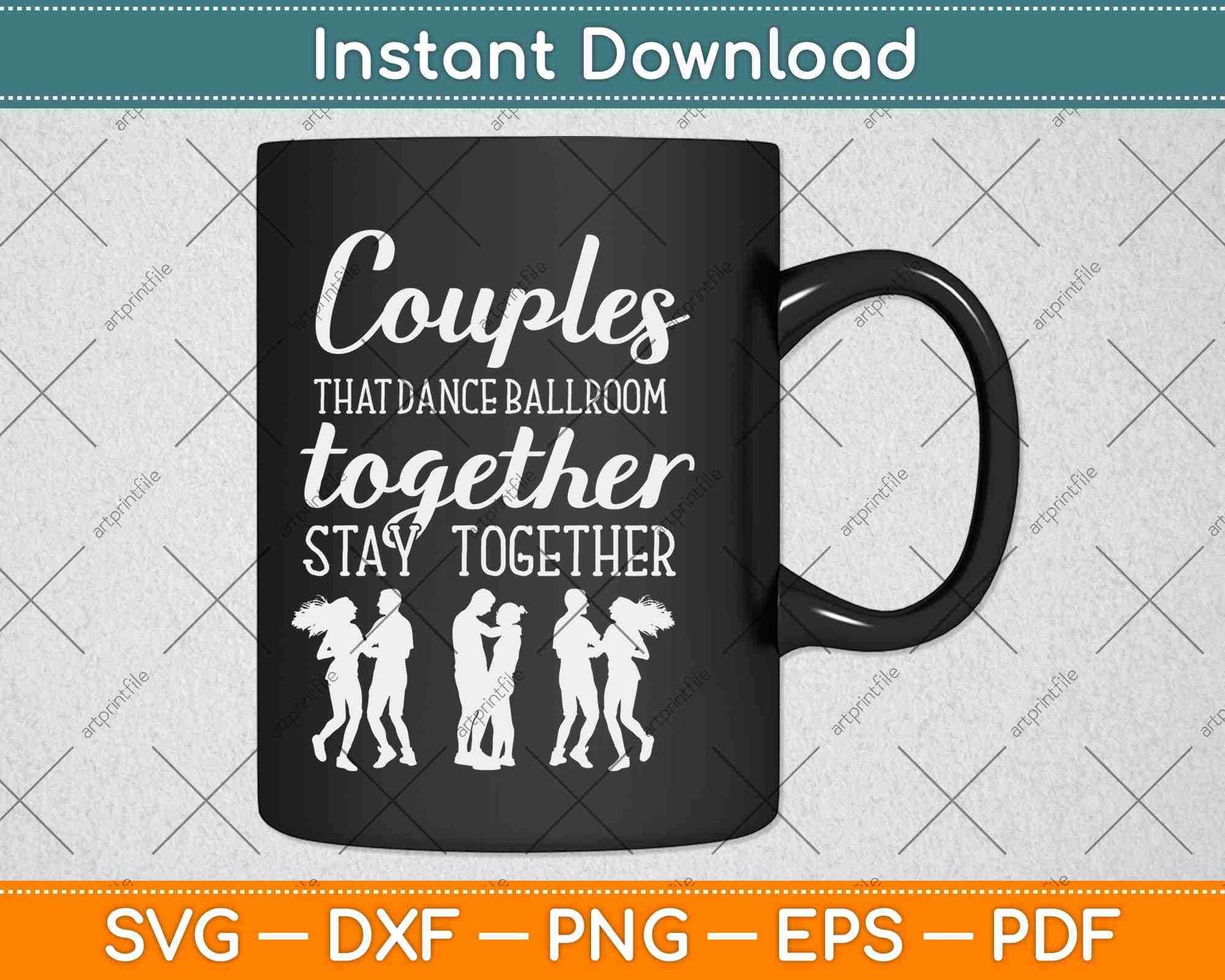 Ballroom Dancing Women Men Dancer Couple Dance Svg Design