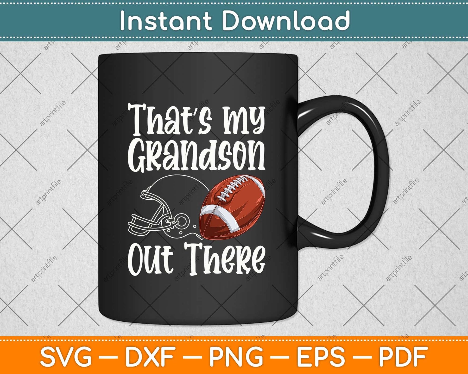 Baseball Grandma - That's My Grandson Out There Football Svg File ...