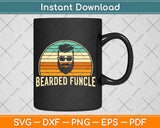 Bearded Funcle Funny Cool Fun Uncle Birthday Svg Design Cricut Cutting Files