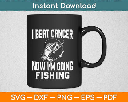 Beat Cancer Going Fishing Svg Design Cricut Printable Cutting Files