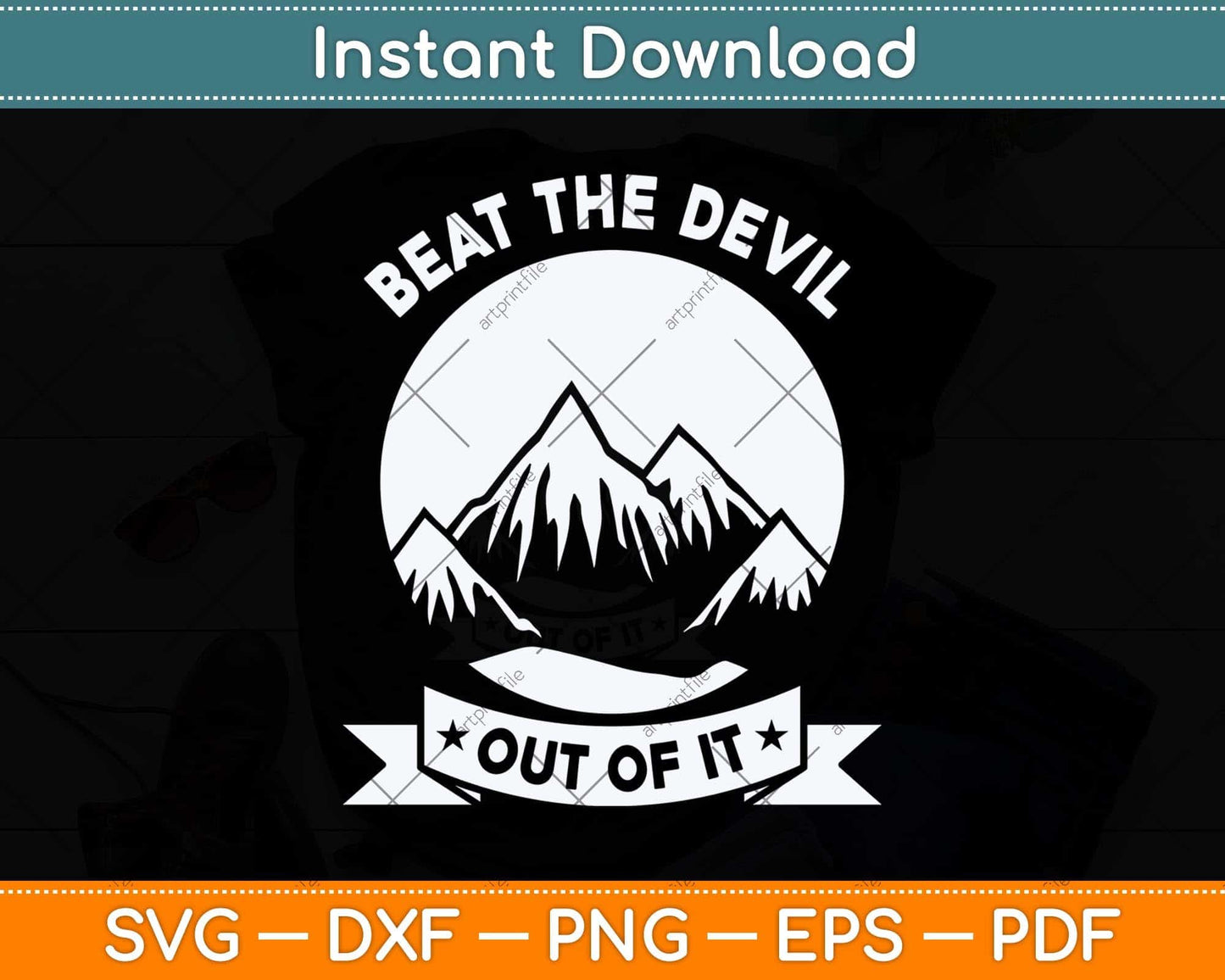 Beat The Devil Out Of It Father's Day Svg Png Dxf Digital Cutting File