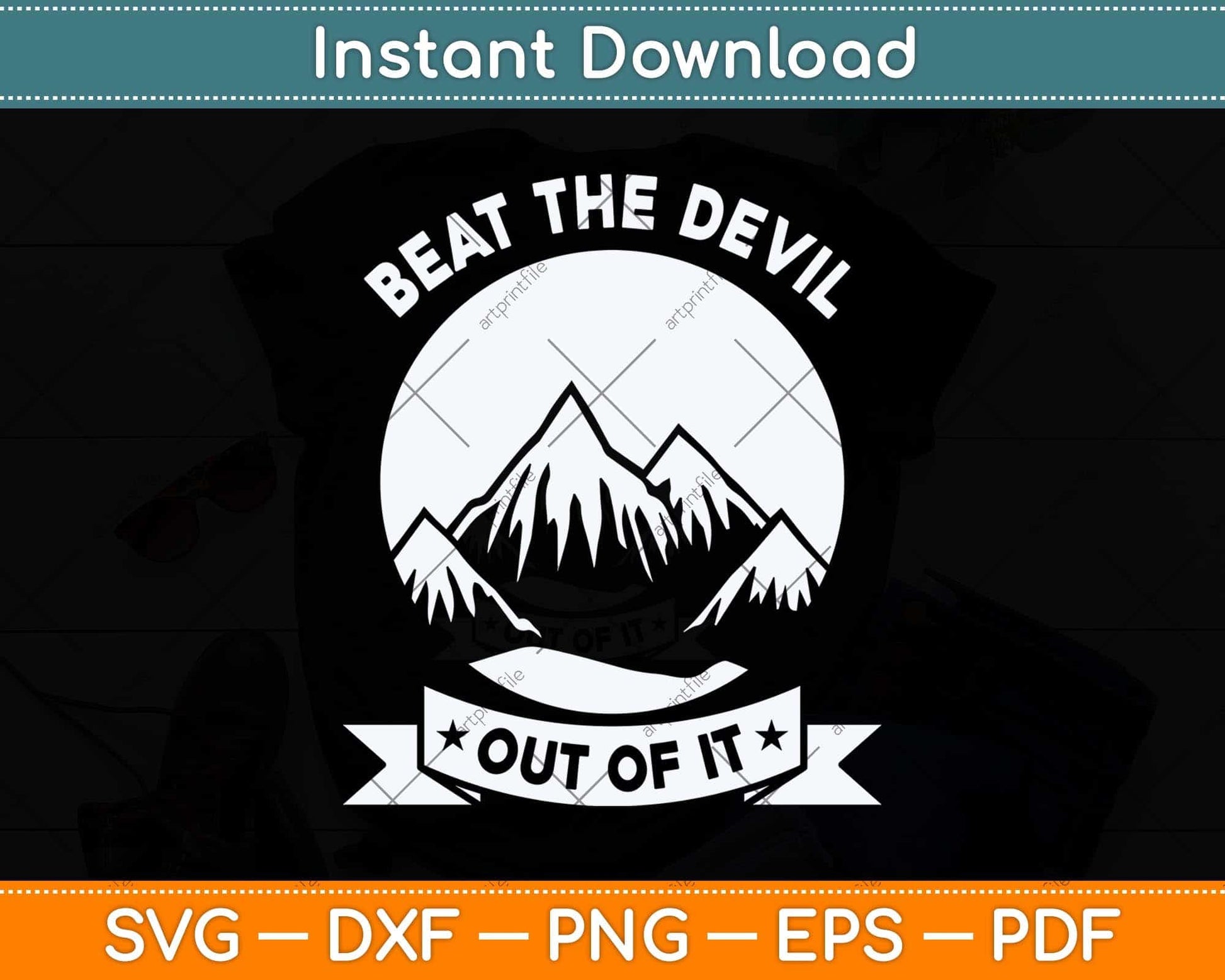 Beat The Devil Out Of It Father's Day Svg Png Dxf Digital Cutting File