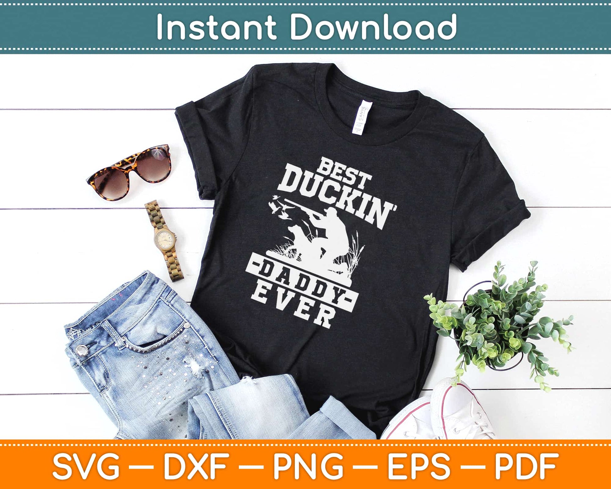 Best Duckin Daddy Ever Svg Design Cricut Printable Cutting Files