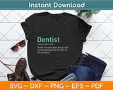 Best Funny Dentist Definition Svg Png Dxf Digital Cutting File