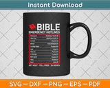 Bible Emergency Numbers - Funny Christian Bible and Jesus Svg Png Dxf Cutting File