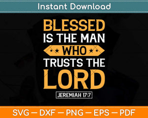 Bible Scripture Verse Jeremiah 177 Svg Png Dxf Digital Cutting File