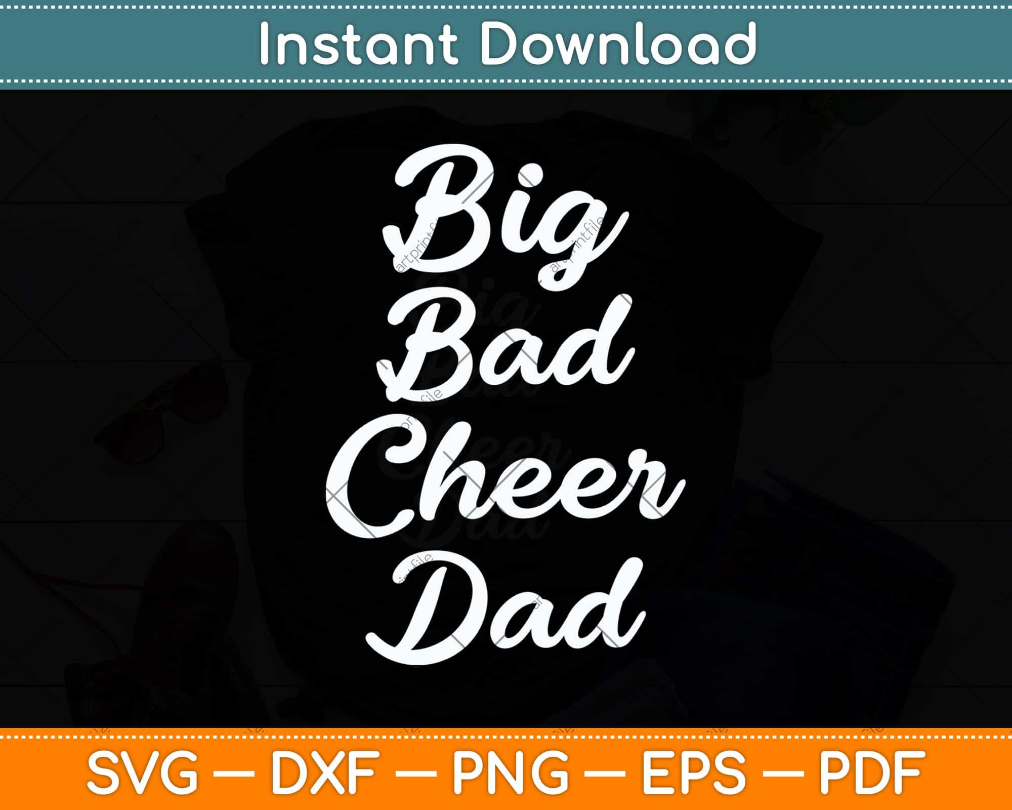 Cheer Dad SVG Cut Files For Cricut