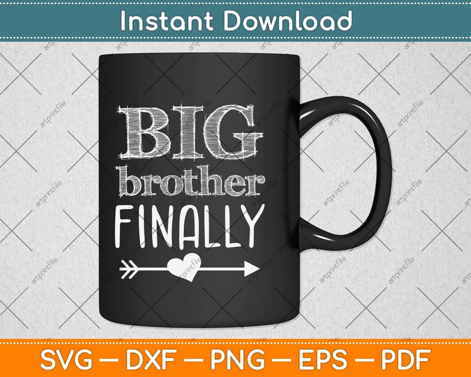 Big Brother Finally Svg Png Dxf Digital Cutting File