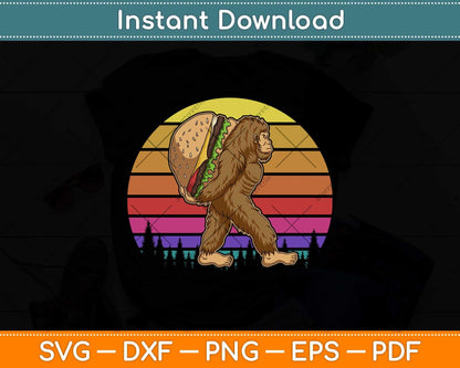 Bigfoot Carrying Taco Funny Cinco de Mayo Boys Sasquatch Svg Png Dxf Cutting File