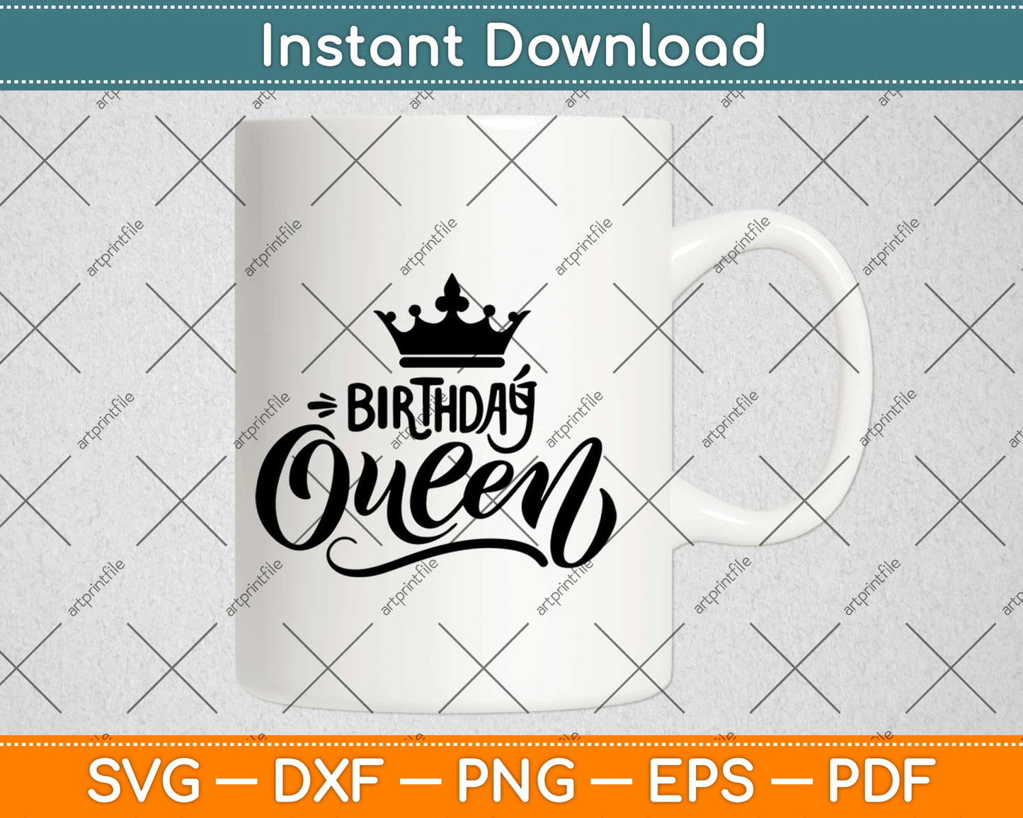 Birthday Queen Svg Design Cricut Printable Cutting Files