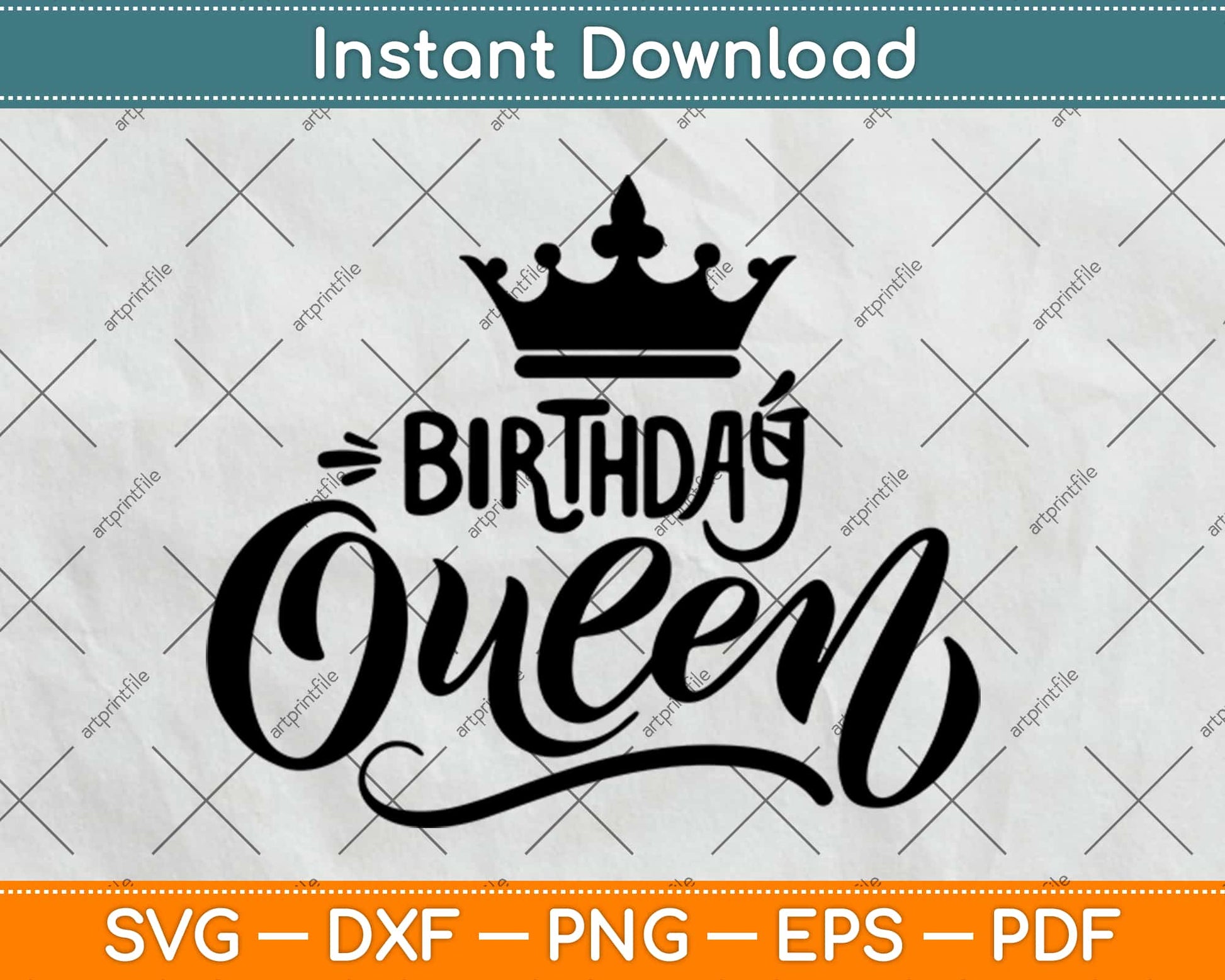 Birthday Queen Svg Design Cricut Printable Cutting Files