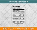 Biscuits Nutrition Facts Svg Png Dxf Digital Cutting File