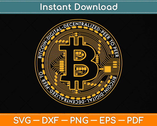 Bitcoin BTC Coin Crypto Trader #bitcoin Future Freedom Svg 
