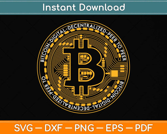 Bitcoin BTC Coin Crypto Trader #bitcoin Future Freedom Svg Cut File ...