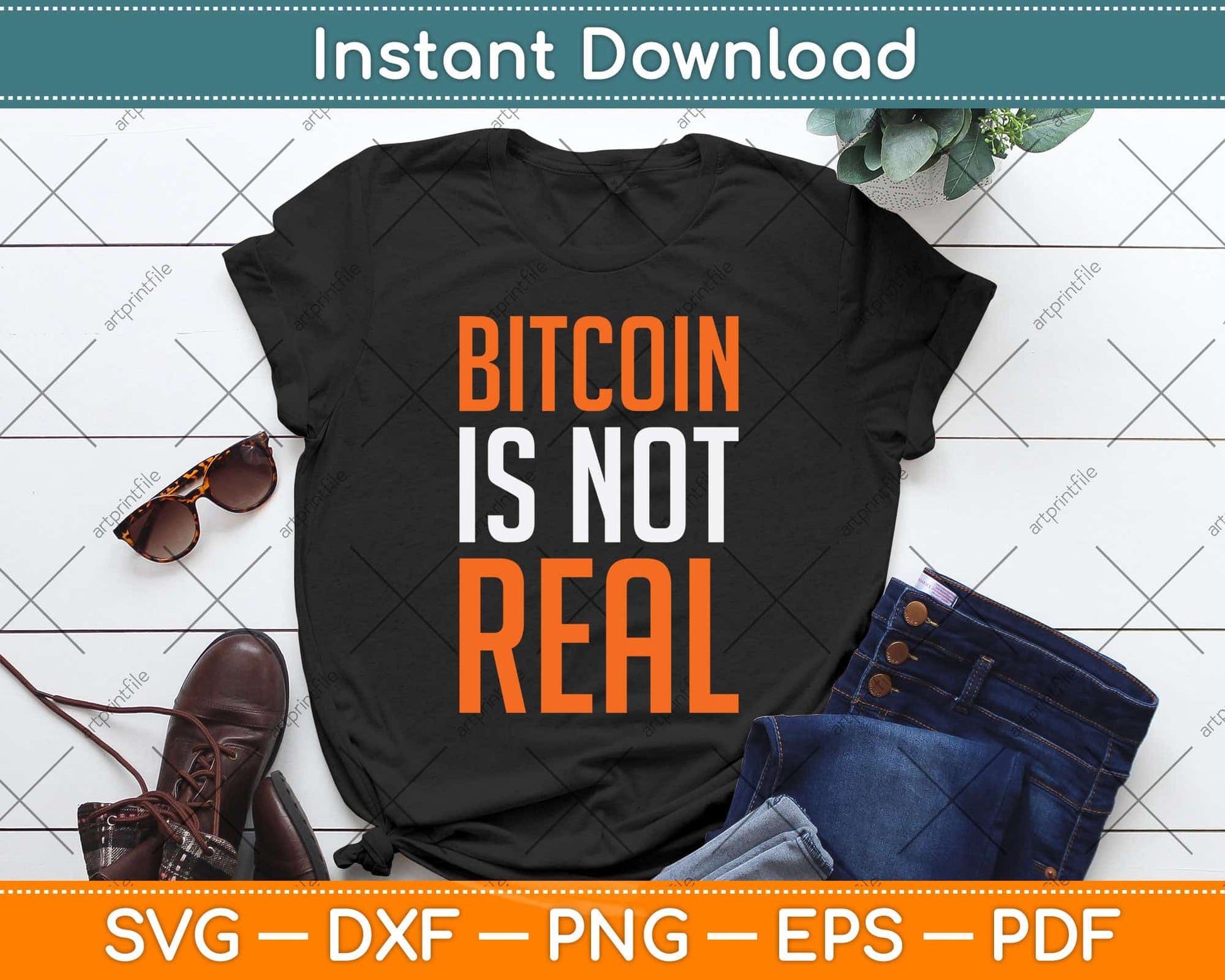 Bitcoin Is Not Real Anti Bitcoin Ponzi Scheme Pyramid Scheme Svg Png Dxf Cutting File