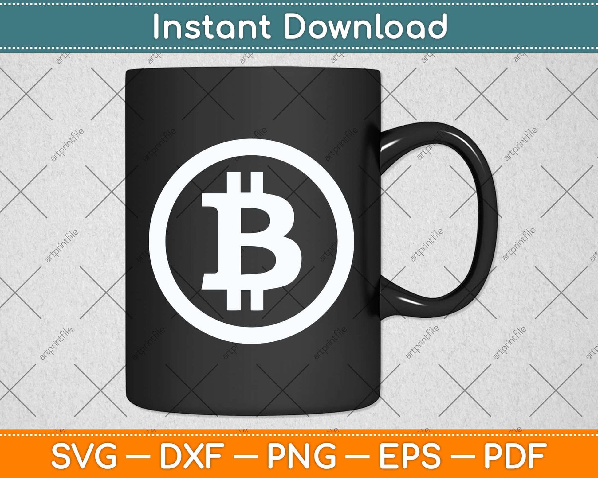 Bitcoin Logo BTC Crypto Currency Traders Blockchain Miners Svg Png Dxf Cutting File