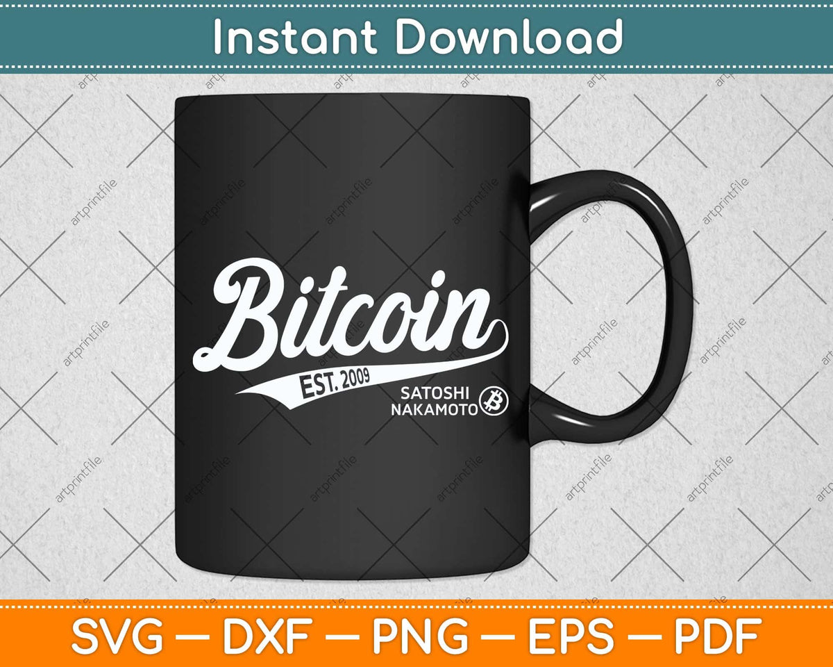 Bitcoin Logo BTC Crypto Currency Traders Blockchain Svg Cutting File ...