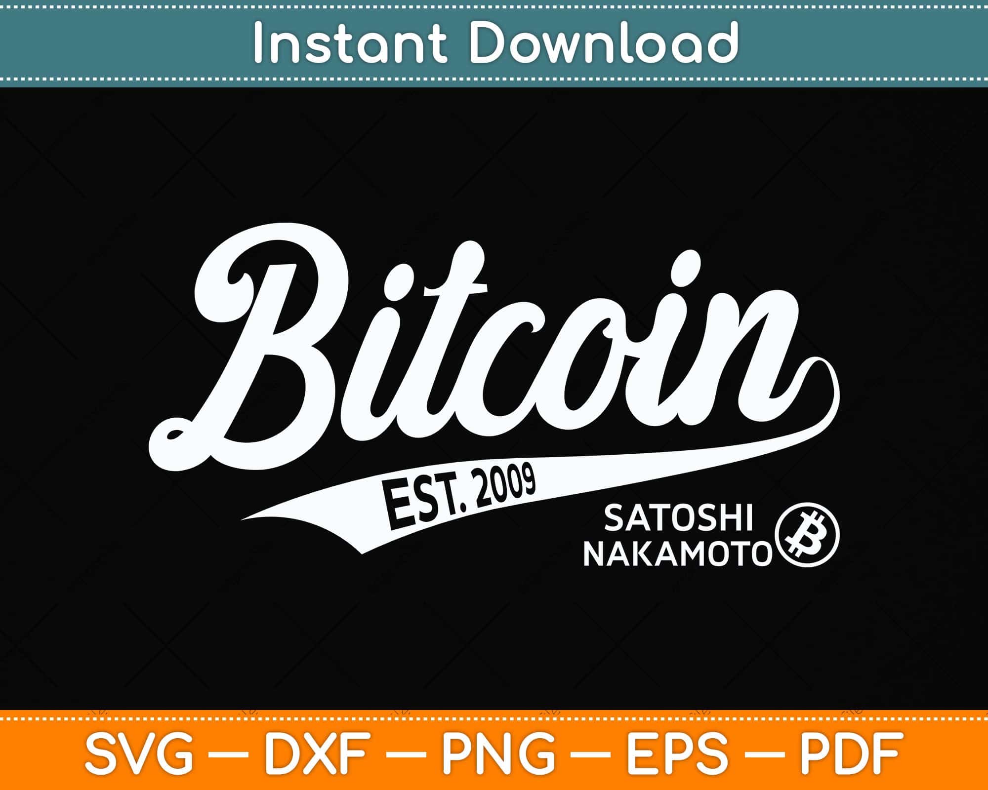 Bitcoin Logo BTC Crypto Currency Traders Blockchain Svg Cutting File ...