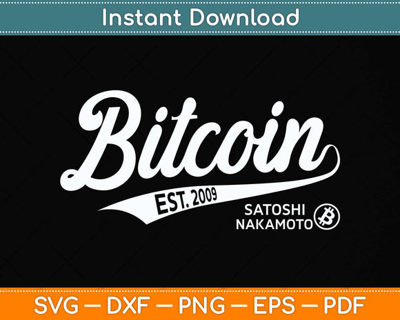Bitcoin Logo BTC Crypto Currency Traders Blockchain Svg Png Dxf Digital Cutting File
