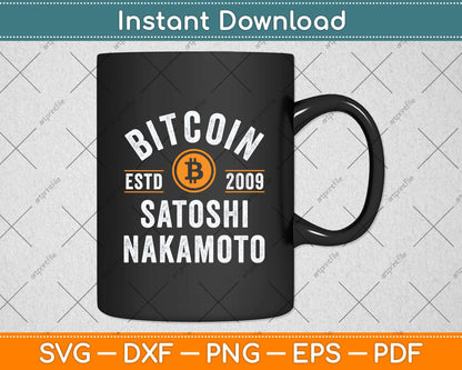 Bitcoin Logo BTC Crypto Currency Traders Blockchain Svg Png Dxf Digital Cutting File