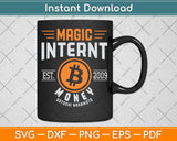 Bitcoin Magic Internet Money BTC Crypto Currency Blockchain Svg Png Dxf Cutting File