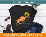 Bitcoin Trader Crypto Asset Trader Bull Bullish Trend Svg Png Dxf Digital Cutting File
