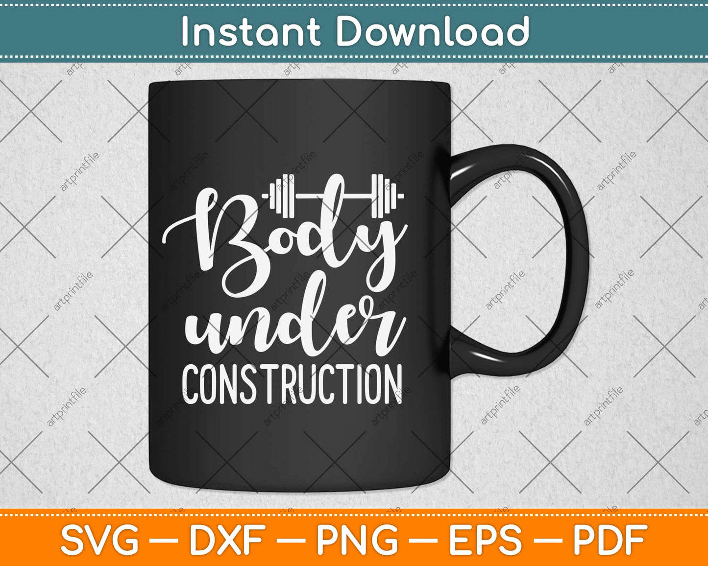 Body Under Construction Svg Design Cricut Printable Cutting Files