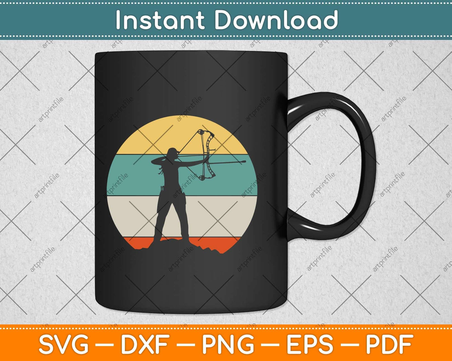 Bow Hunting Archery Svg Png Dxf Digital Cutting File