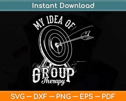 Bowhunter Archery My Idea of Group Therapy Target Arrows Svg Png Dxf Cutting File
