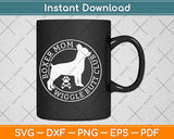 Boxer Mom Wiggle Butt Club Dog Svg Design Cricut Printable Cutting Files
