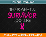 Breast Cancer Awareness Survivor Pink Ribbon Svg Design Cricut Printable Cutting File