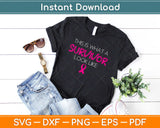 Breast Cancer Awareness Survivor Pink Ribbon Svg Design Cricut Printable Cutting File