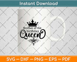 Brother Of The Birthday Queen Svg Design Cricut Printable Cutting Files