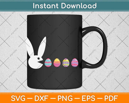 Bunny Happy Easter Egg Hunting Svg Png Dxf Digital Cutting File