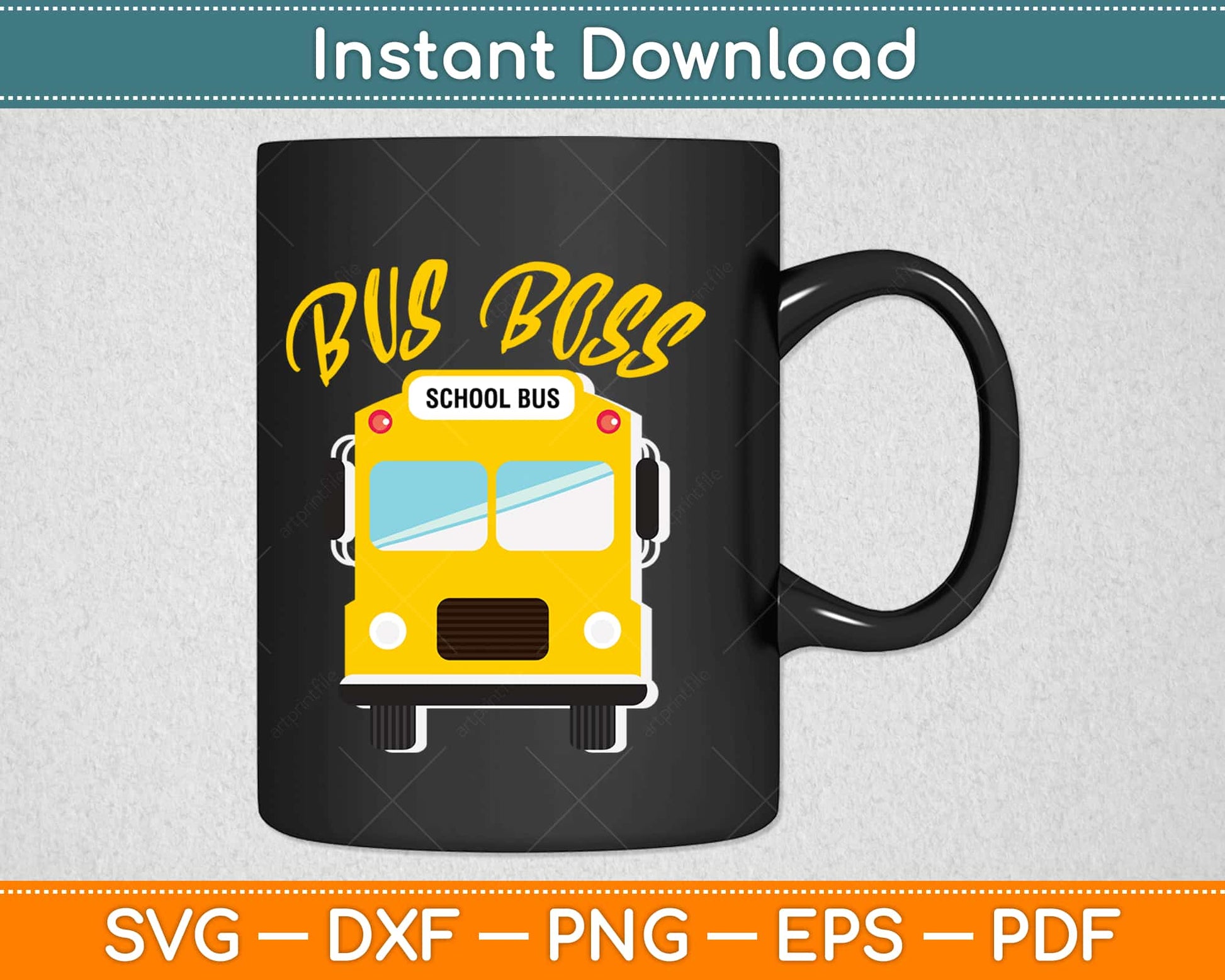 Bus Boss Funny School Bus Driver Svg Design Cricut Printable Cutting Files