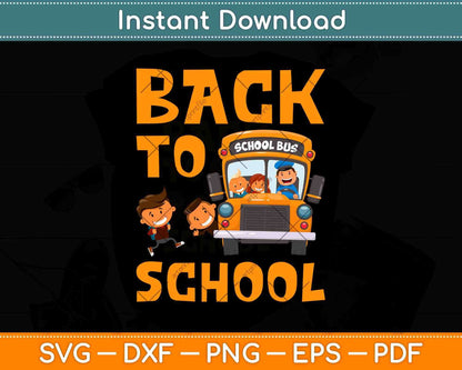 Bus Driver Back To School Funny School Bus Driver Svg Design Cricut Printable File