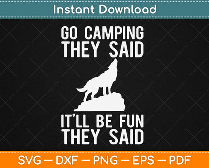 Camping Gear Svg Design Cricut Printable Cutting Files