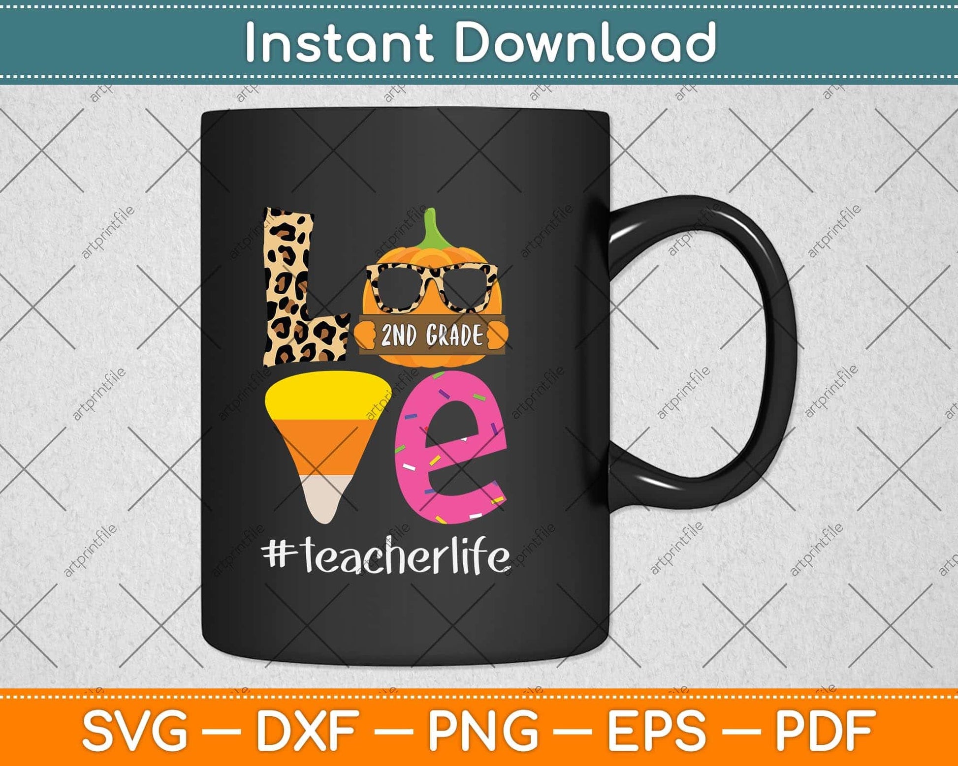 Candy Corn Love 2nd Grade Teacherlife Teacher Halloween Svg Png Dxf Cutting File