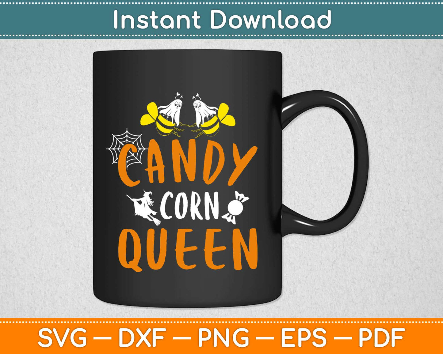 Candy Corn Queen Svg Design Cricut Printable Cutting Files