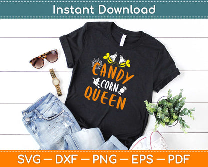 Candy Corn Queen Svg Design Cricut Printable Cutting Files