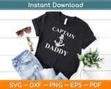 Captain Daddy Svg Design Cricut Printable Cutting Files