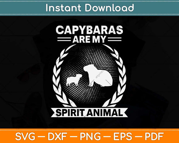 Capybara Rodent Spirit Animal Svg Png Dxf Digital Cutting File